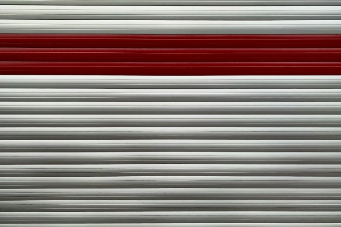 red and white striped flag